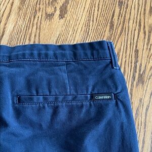 Calvin Klein Dark Navy Flat Front Men's Shorts